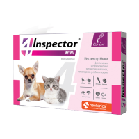 Инспектор Мини капли для кошек и собак 0,5-2кг, 1 пипетка в упаковке