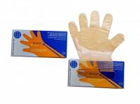 Перчатка ветеринарная для ИО, 25мкр (оранжевая), упаковка 100шт