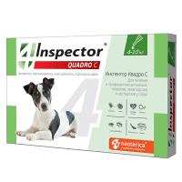 Инспектор Quadro Капли для собак 4-10кг, 1 пипетка в упаковке