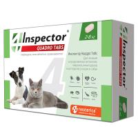 Инспектор Quadro Табс  для кошек и собак 2-8кг, 4 таблетки в упаковке