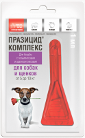 Празицид-комплекс для собак и щенков весом 5-10кг, пипетка 1мл