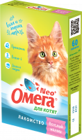 Омега Neo для котят с пребиотиком и таурином"Веселый малыш", 60 таблеток в упаковке