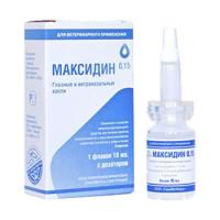 Максидин 0,15% капли глазные-интраназальные, флакон 10мл