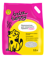 Наполнитель Brizberry для кошачьего туалета ТОФУ, без запаха, 12л