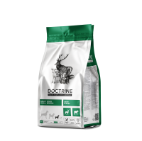 DOCTRINE сухой корм для взрослых собак мелких пород с телятиной и олениной, пакет 800г