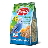Корм Happy Jungle для волнистых попугаев, пакет 500г