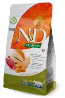 Фармина N&D Pumpkin корм для кошек (утка+тыква), пакет 1,5кг