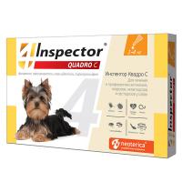 Инспектор Quadro Капли для собак 1-4кг, 1 пипетка в упаковке
