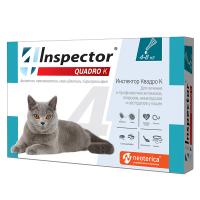 Инспектор Quadro Капли для кошек 4-8кг, 1 пипетка в упаковке
