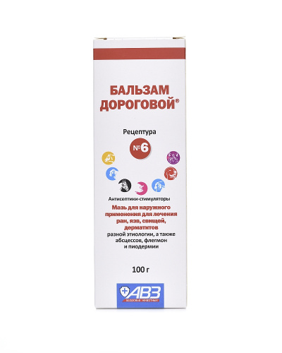 Бальзам Дороговой рецепт №6, флакон 100мл
